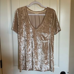 Velvet v neck